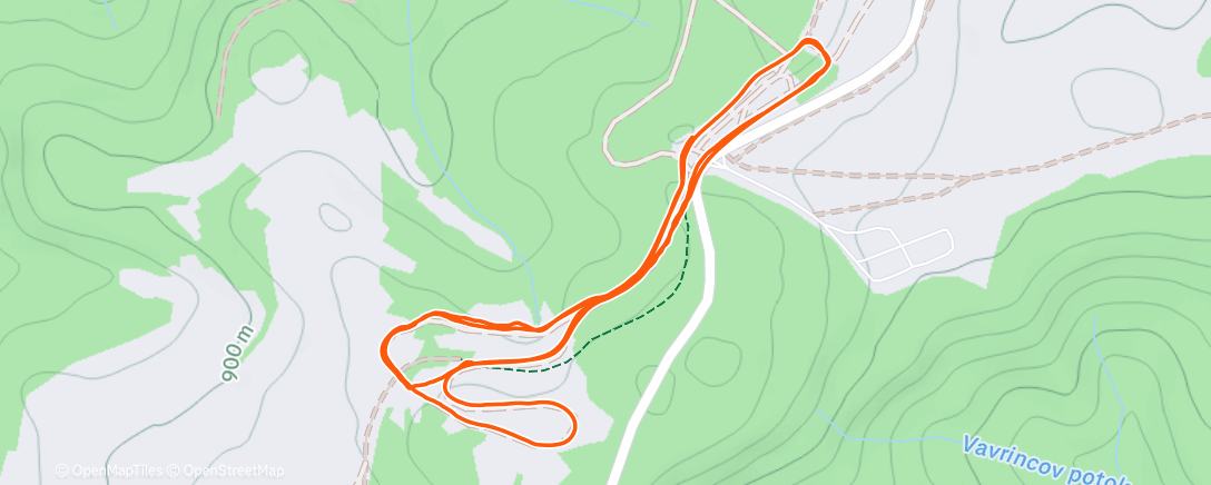 Map of the activity, Morning Nordic Ski