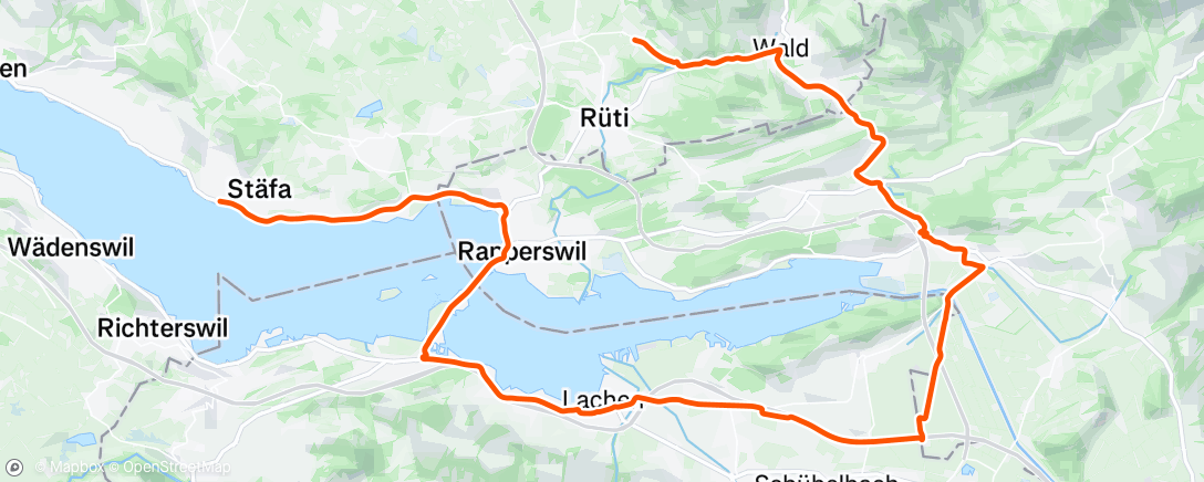 Map of the activity, Radfahren