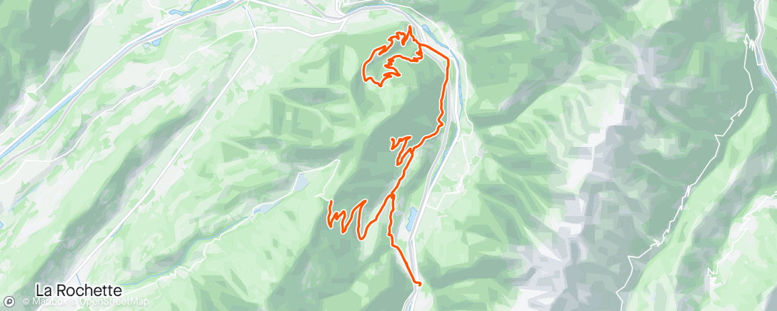 Mapa de la actividad (D+ en Basse Maurienne)