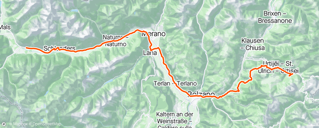 Map of the activity, Tappa 16 di Giro d’Italia🇮🇹🌧️