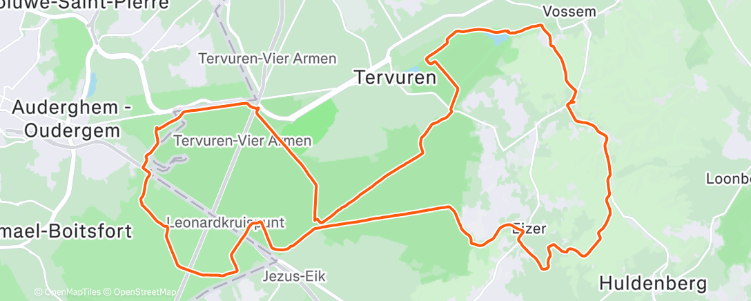 Карта физической активности (Gravel dans l'après-midi)