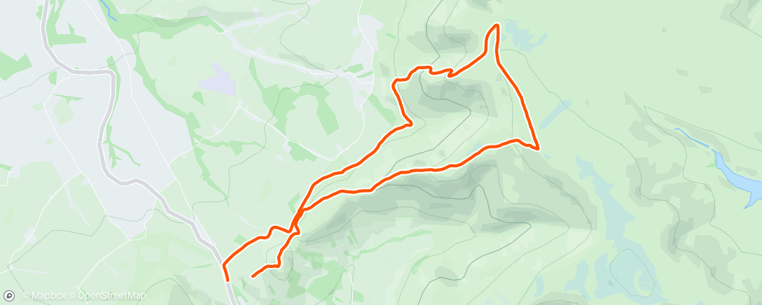 Map of the activity, Middagwandeling
