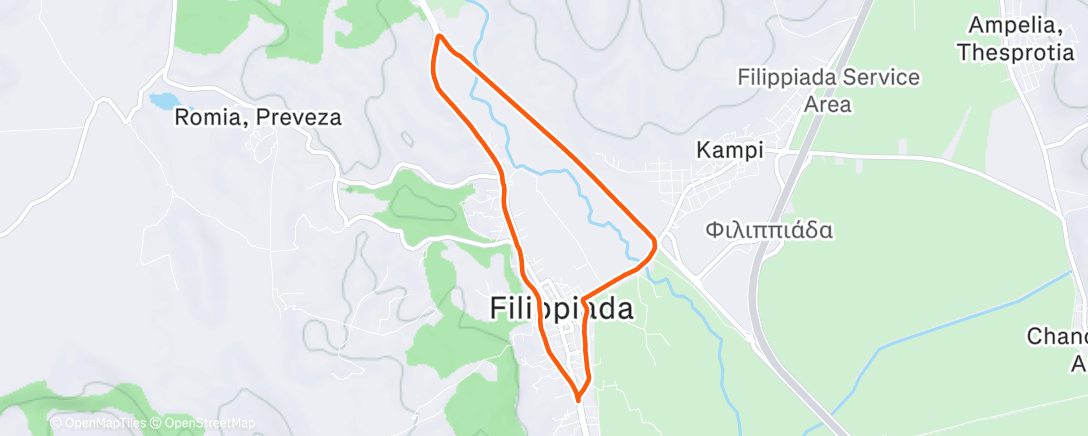 Карта физической активности (Evening Run)