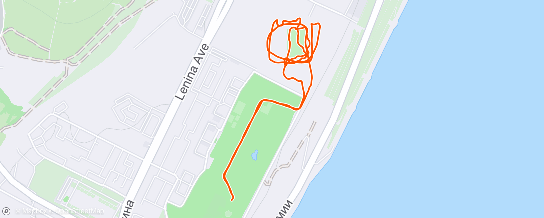Map of the activity, Volgograd Arena Night City Trail