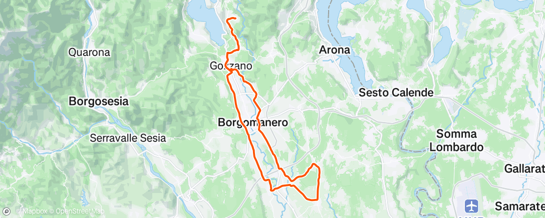 Kaart van de activiteit “Pedalata dell'ora di pranzo”