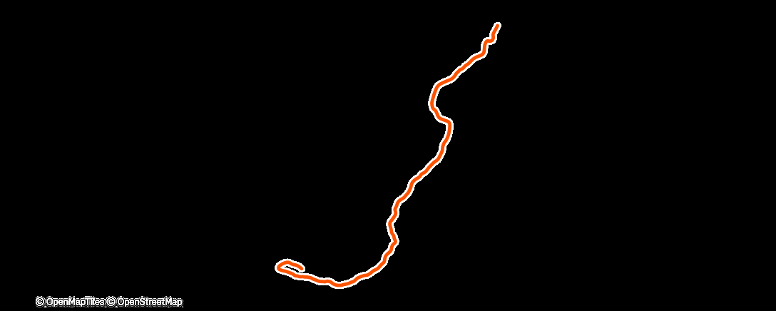 Map of the activity, Fahrt am Morgen