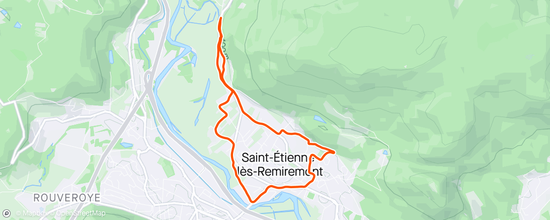 Mapa da atividade, Running