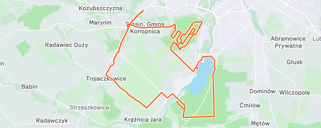 Карта физической активности (Lunch Mountain Bike Ride)