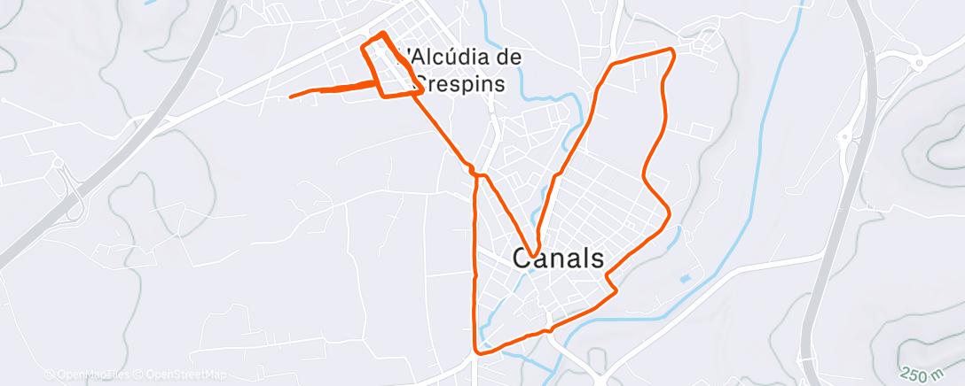 Карта физической активности (Carrera de mañana)