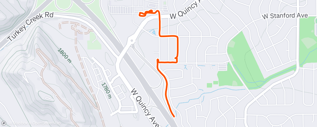 Map of the activity, Morning Walk