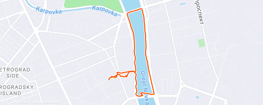 Карта физической активности (Полуденная ходьба)