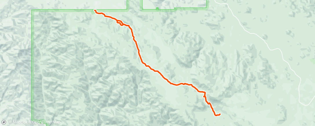 Map of the activity, Afternoon Run