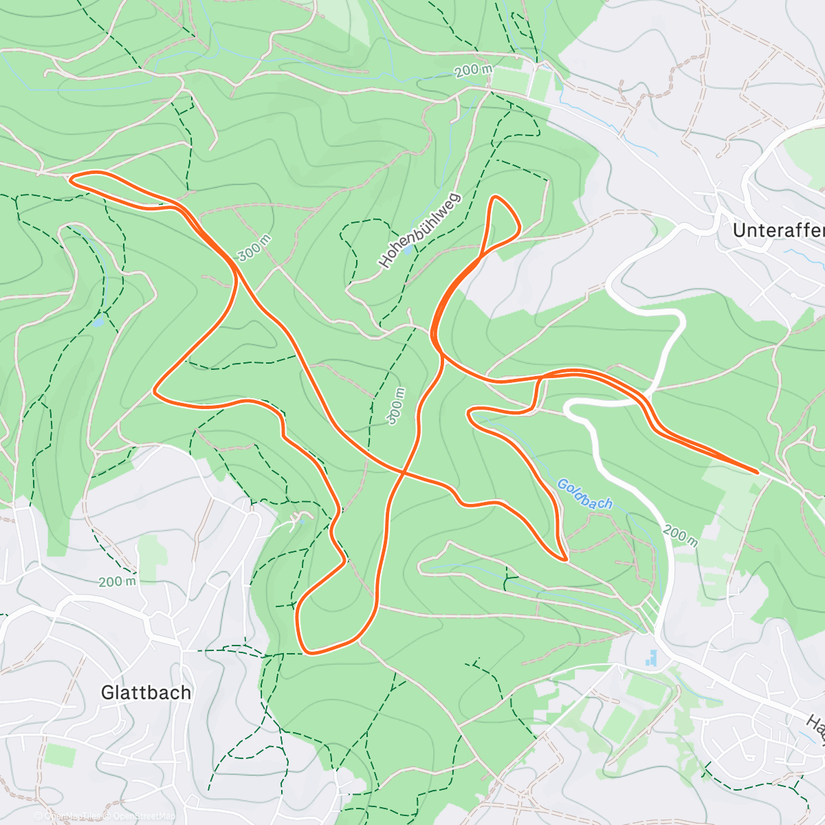 Map of the activity, Wintercross Goldbach 2025/26 - Lauf VI