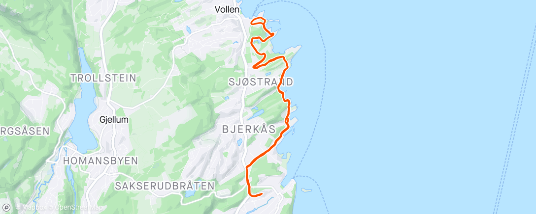 Map of the activity, Kyststien 🥰
