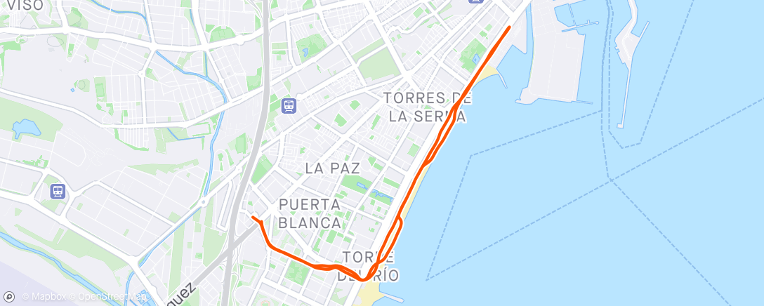 Карта физической активности (Málaga)