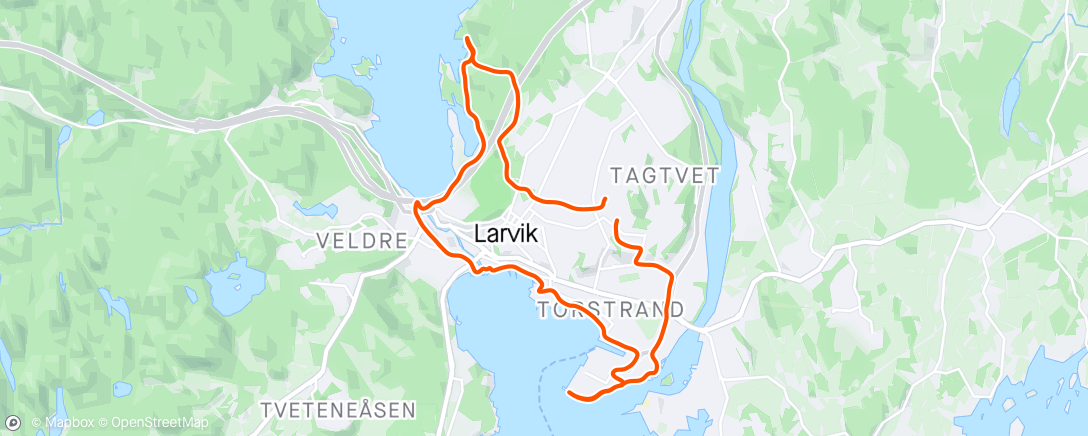 Map of the activity, Revstien om Gopledal