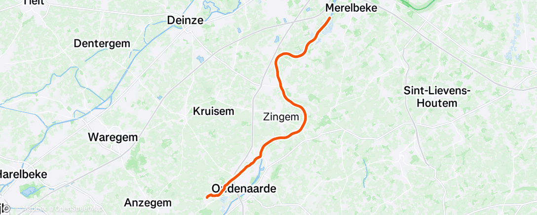 Map of the activity, Solo endurance training