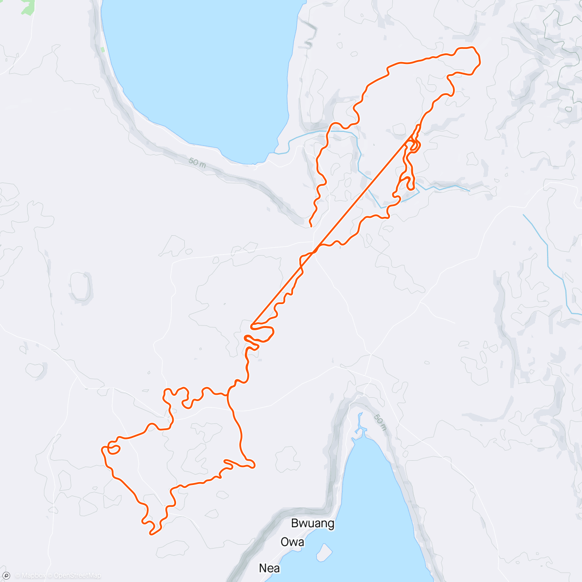 Map of the activity, Zwift - Castle Crit in Makuri Islands