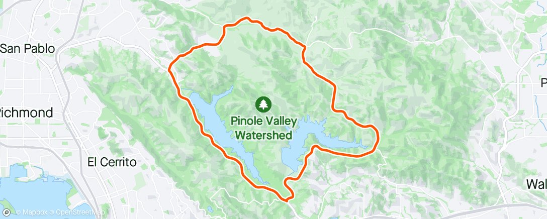 Map of the activity, Berkeley Hills RR Pro123