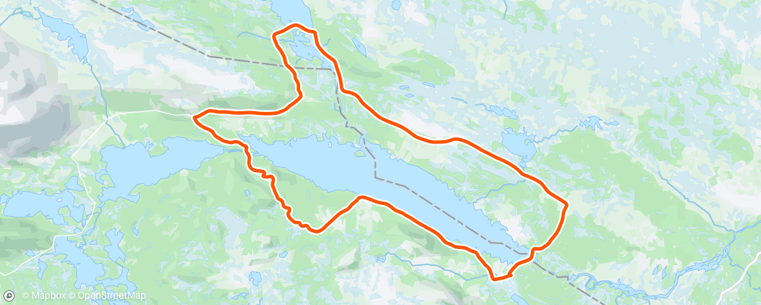 Map of the activity, Kjærestetur rundt Tisleifjorden i ☀️☀️