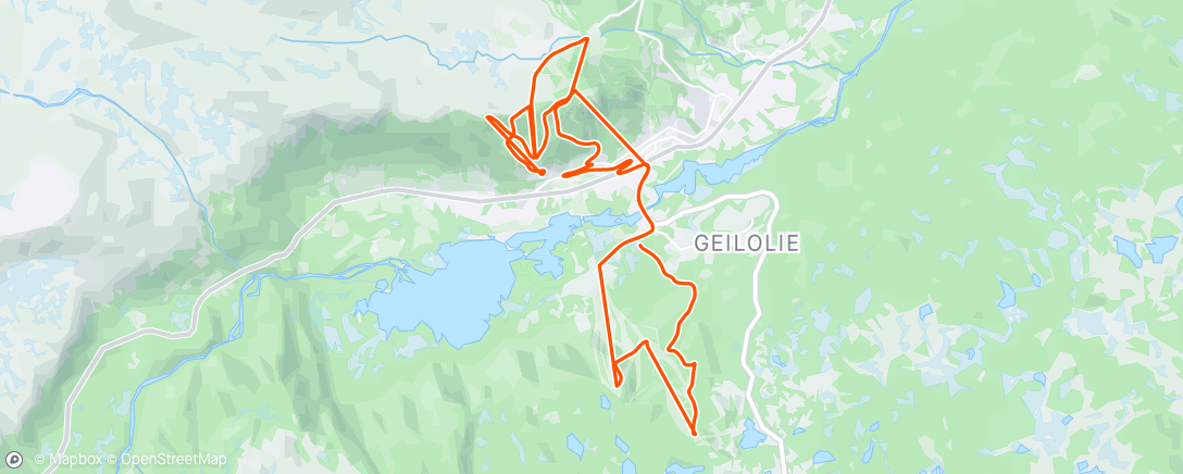 Map of the activity, Afternoon Alpine Ski