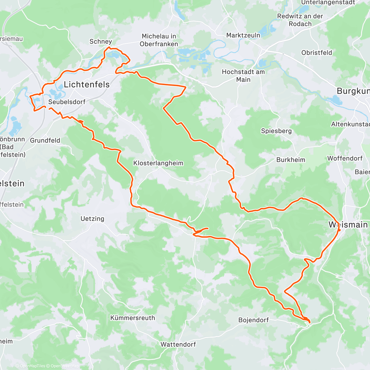 Карта физической активности (Schttr LIF Oberfranken)