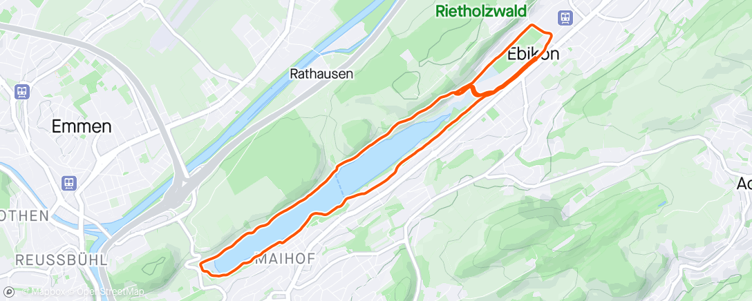Map of the activity, Rotseelauf 2024