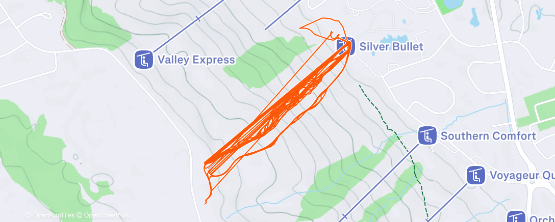 Map of the activity, Morning Snowboard