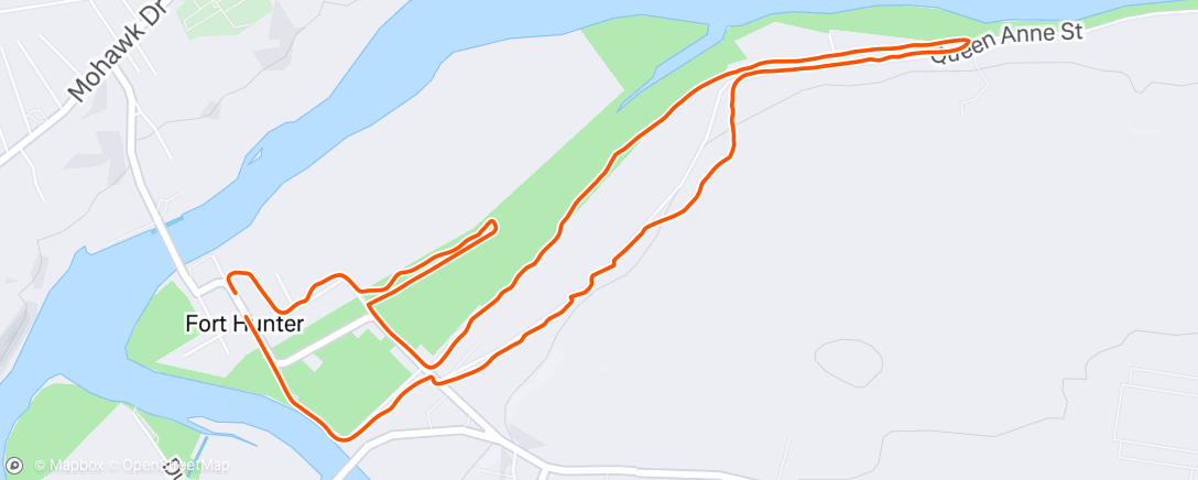 Map of the activity, 5 mi Fri