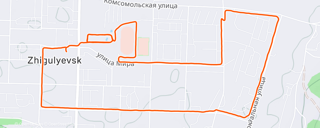 Карта физической активности (Утренний забег)