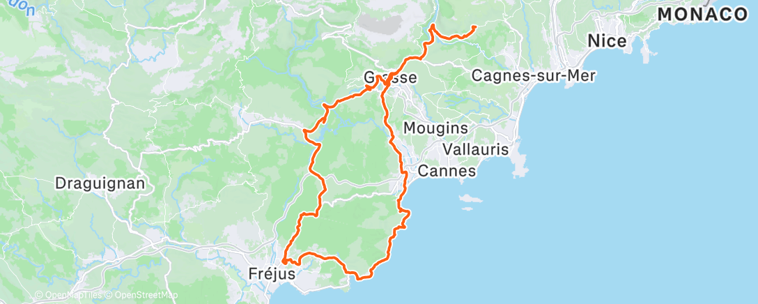 Mapa de la actividad (Sortie vélo le matin)