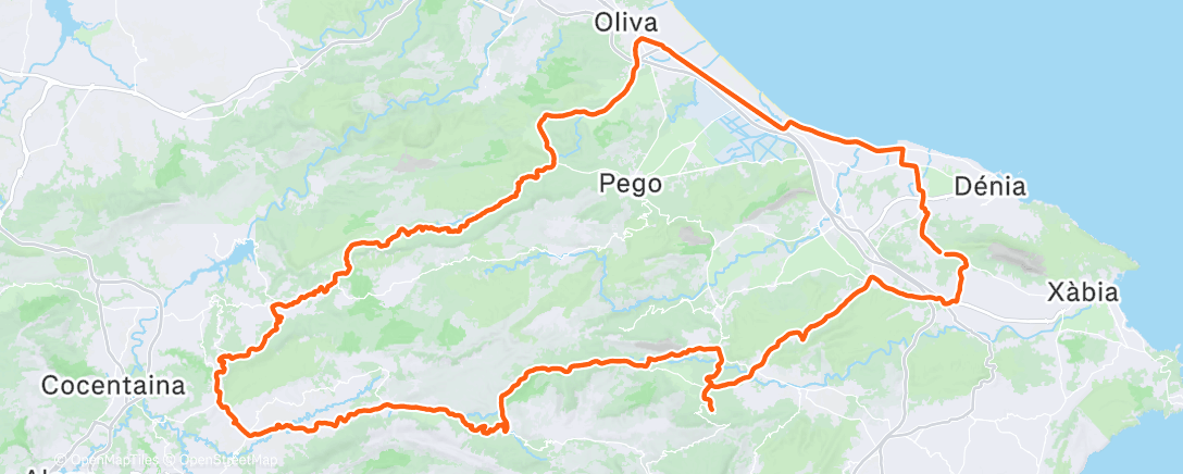 Map of the activity, Morning Ride