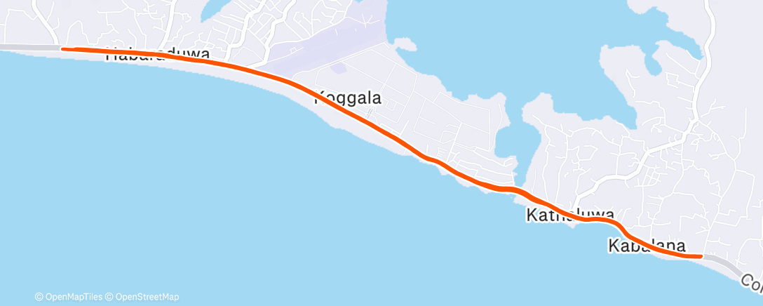 Карта физической активности (Вечерний забег)