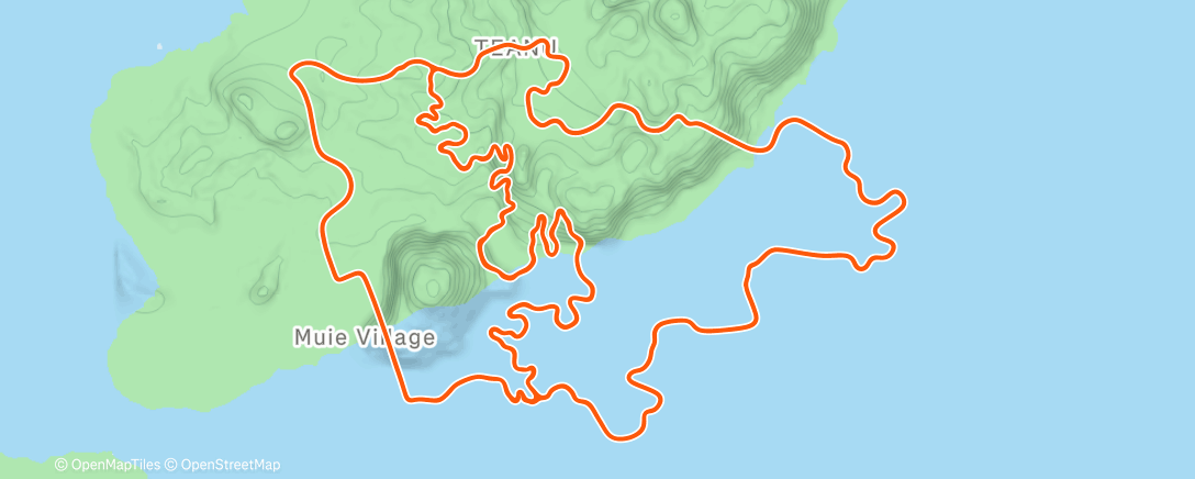 Map of the activity, Last 2025 Zwift – Progressive Threshold