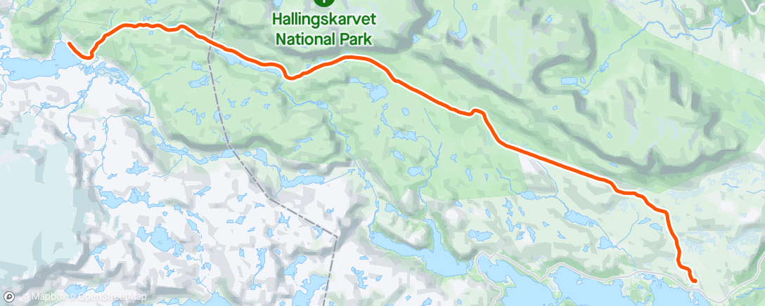 Mapa da atividade, Morning Nordic Ski