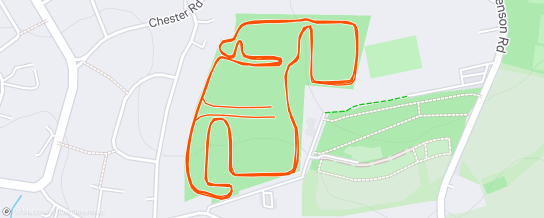 Map of the activity, Westward league cross country,  Newquay,