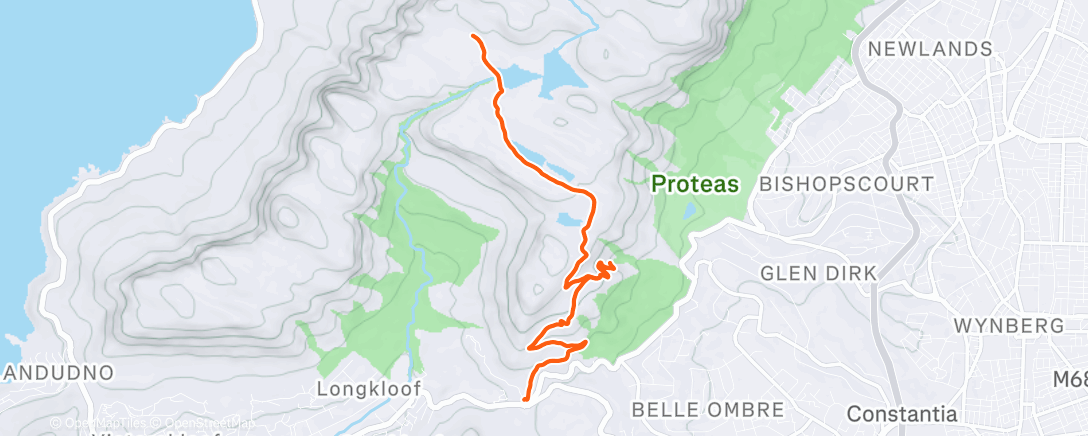 Map of the activity, Morning Trail Run