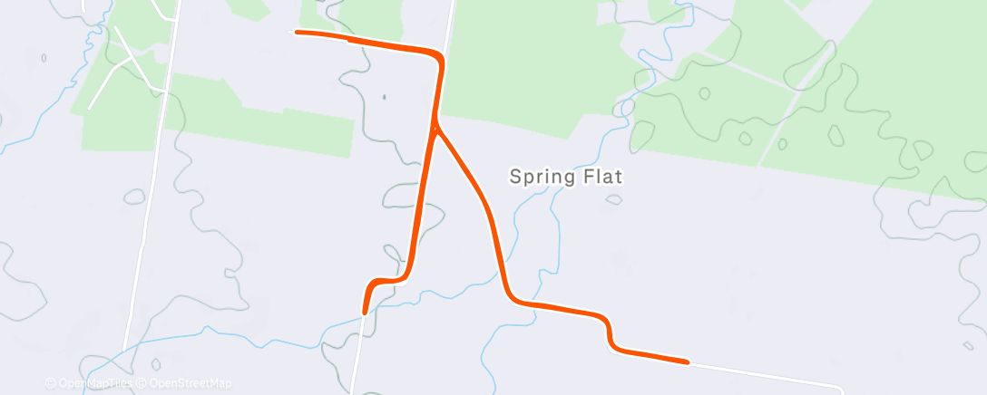 Map of the activity, Morning Run