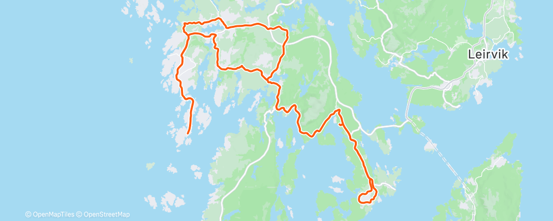 Map of the activity, Morning Ride