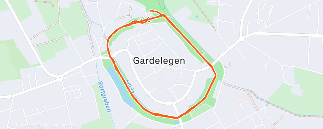 Map of the activity, Spaziergang am Morgen