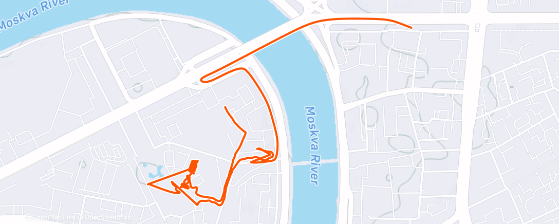 Map of the activity, Вечерний забег