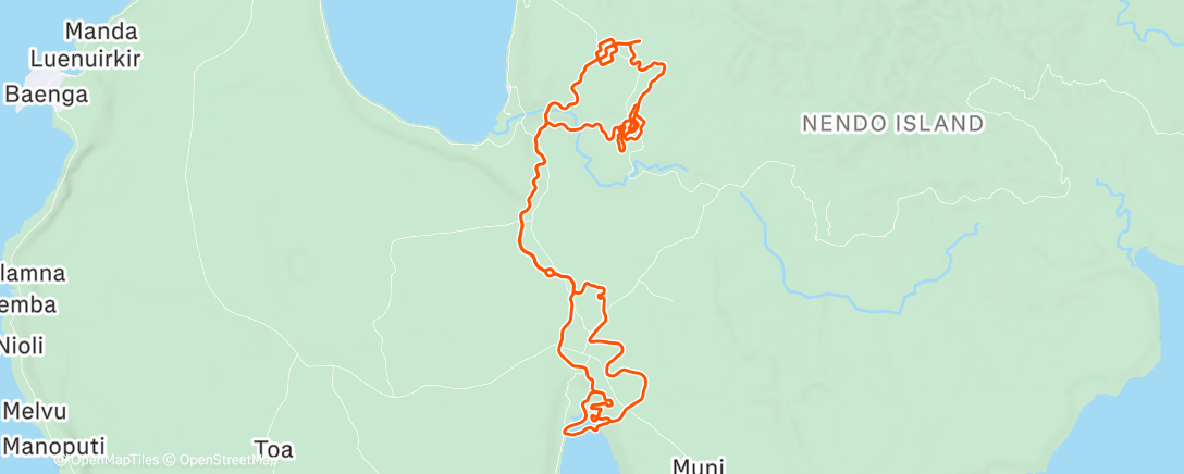 Карта физической активности (Zwift - LIT on Wandering Flats in Makuri Islands)