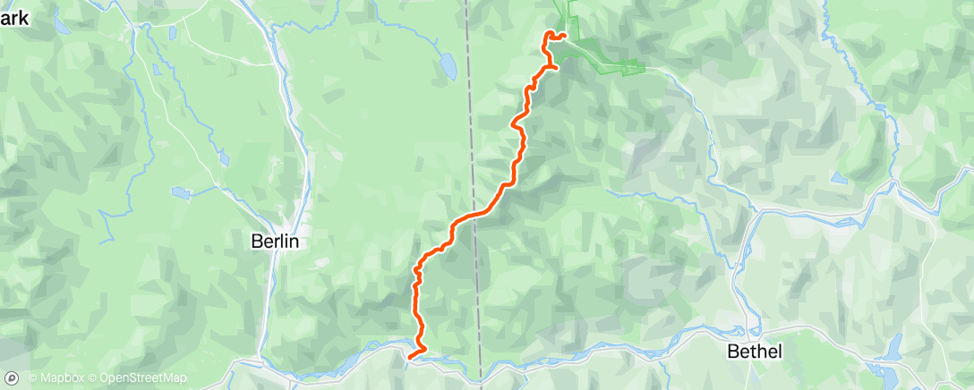 Map of the activity, A traverse of Mahoosuc