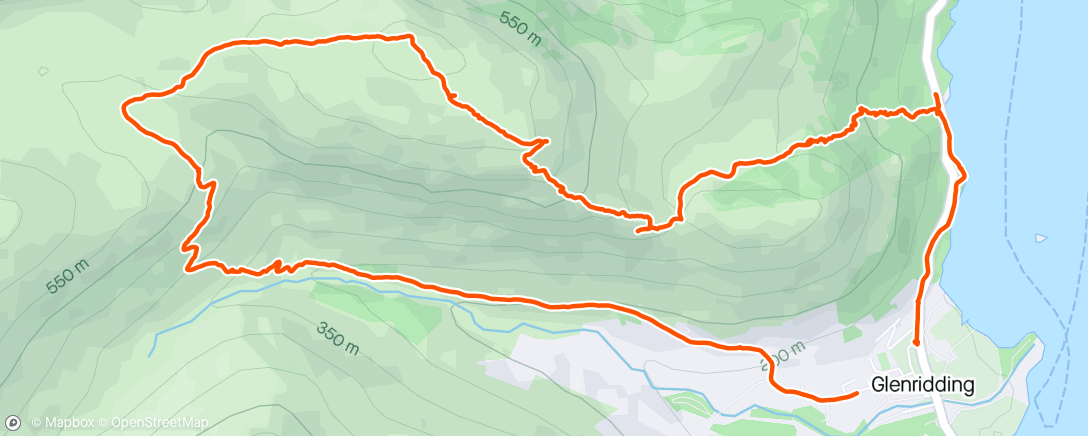 Map of the activity, Glenridding Dodd and Sheffield Pike