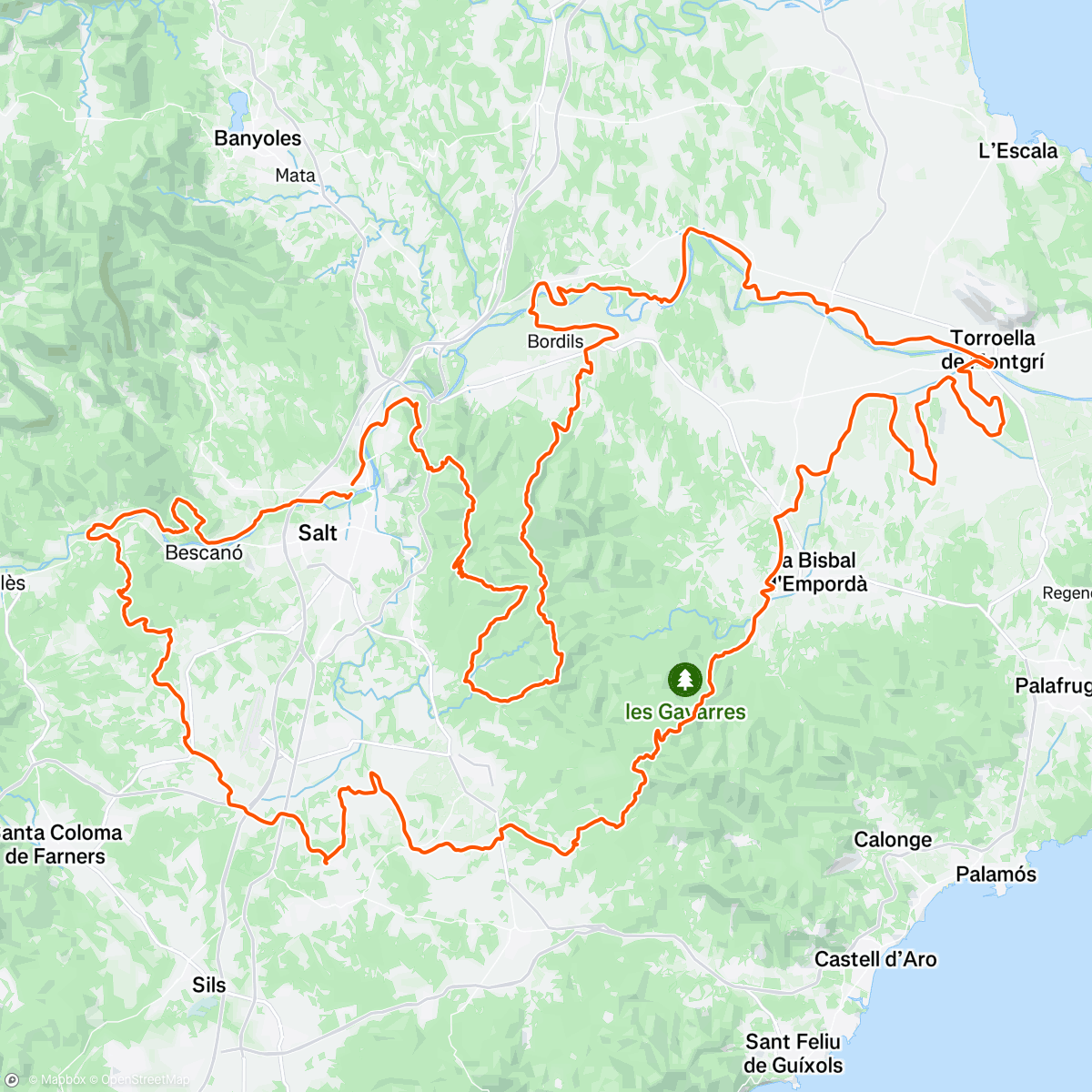 Map of the activity, The Traka 200