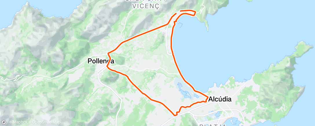 Map of the activity, Morning Ride