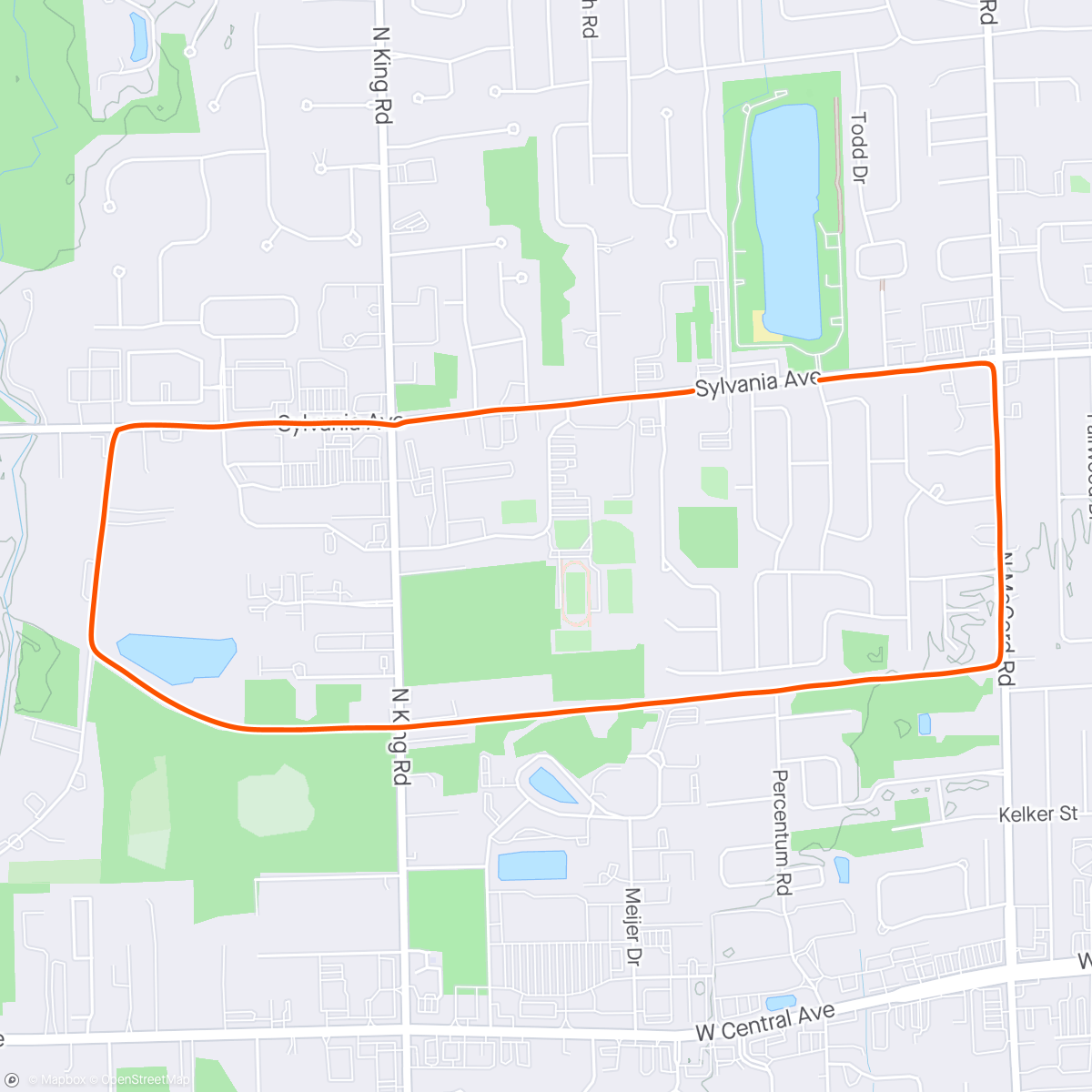 Map of the activity, Morning Run  4 beautiful morning miles