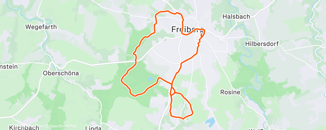 Map of the activity, Lauf am Morgen mit André und Mirko