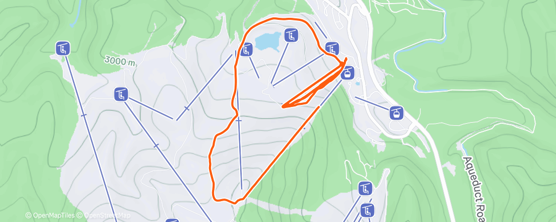 Карта физической активности (Winter Park Pow Day)