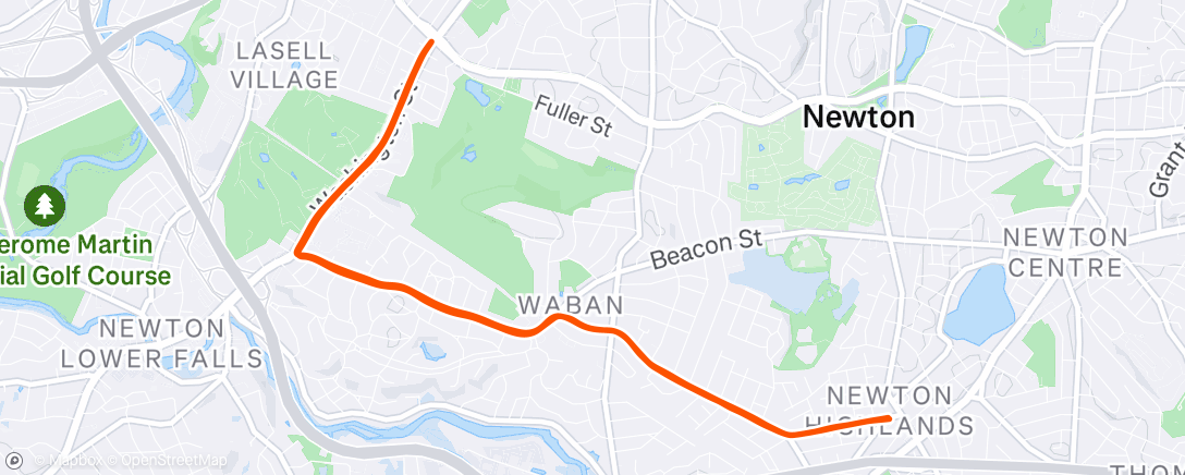 Mapa de la actividad (Lunch Run)